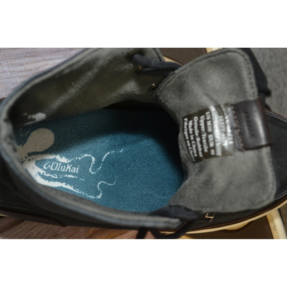 OluKai Nalukai Kapa Boots Mens 10 Blue Chukka Lace Up Lined Casual‎ 10377-4019 - Picture 15 of 16